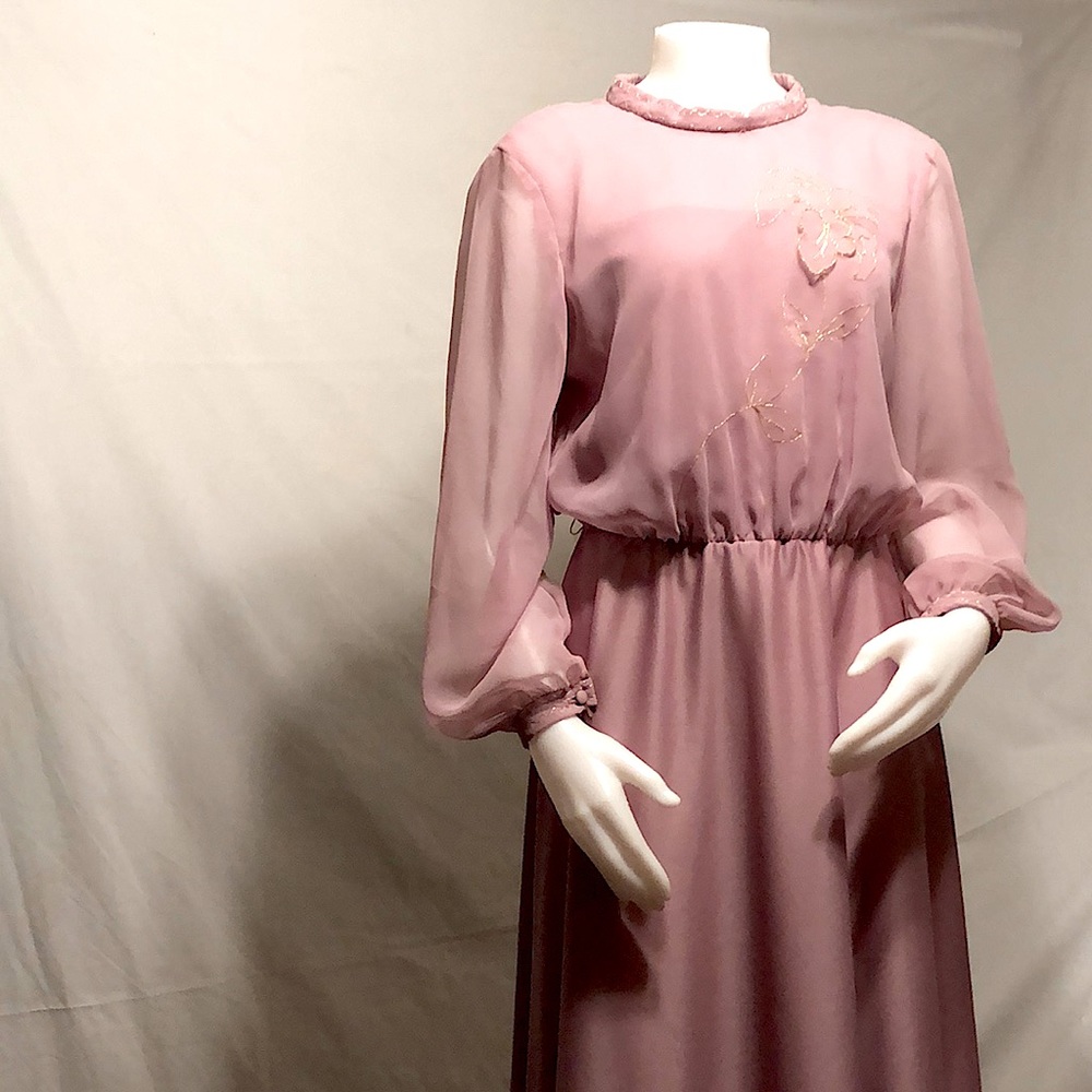 Susan Wayne Vintage Dress/ Rose Pink/ Dize 14-16